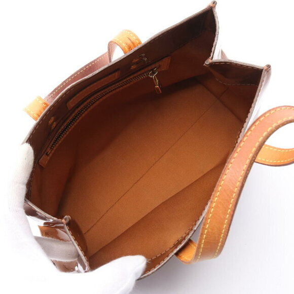 Louis Vuitton Reed handbag leather vernis brown - Picture 3 of 10